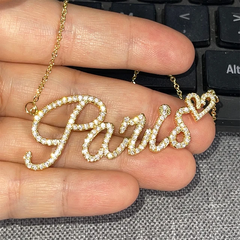 IOTF Icedout Laser-Letter Custom Girlie Necklace