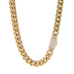 IOTF Plain Miami Cuban Link Stainless