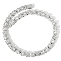 IOTF Cushion Link Chain S925 Moissanite