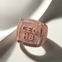 IOTF Chunk Custom 1-6 initials/numbers Ring